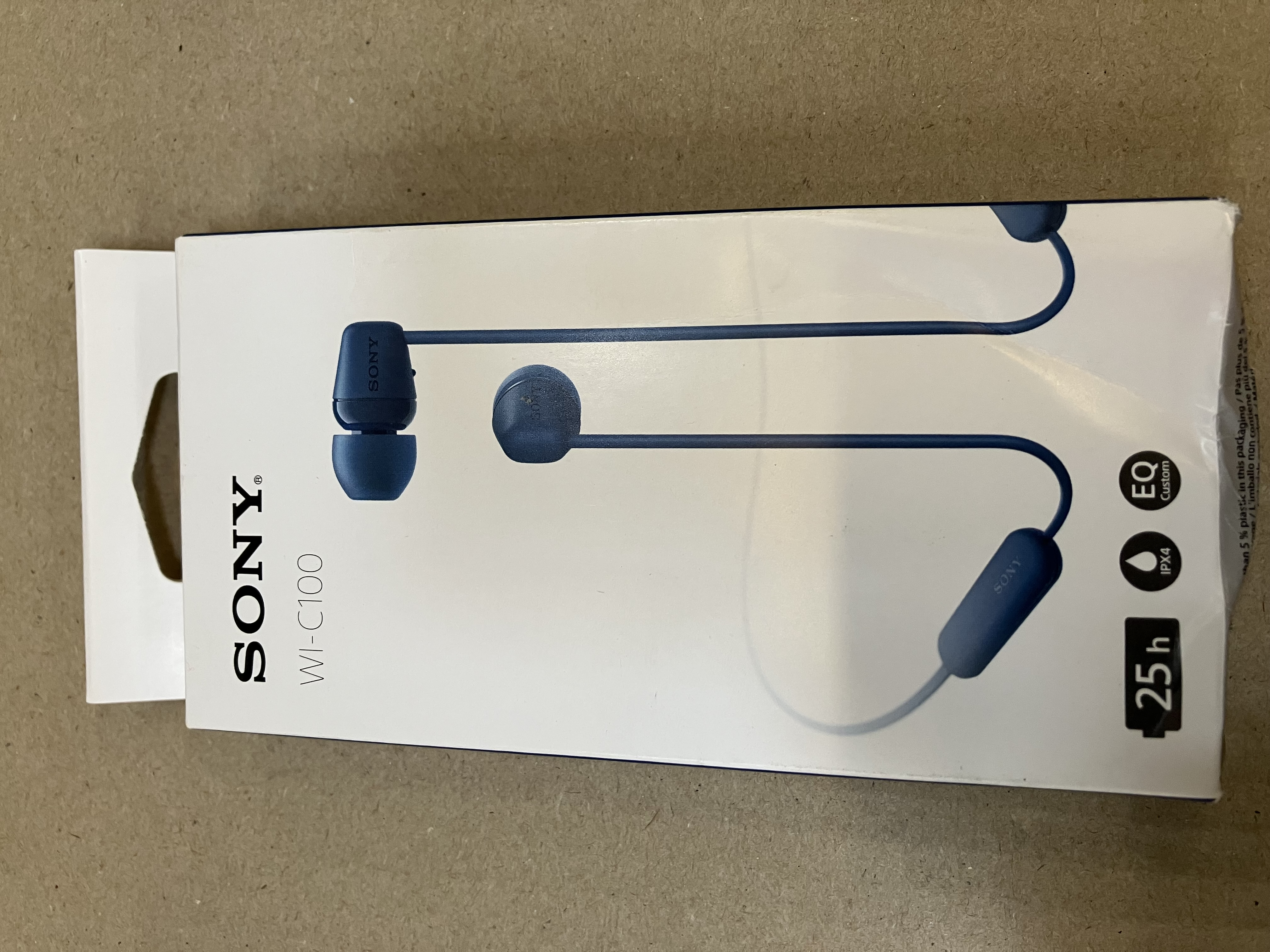 OUTLET Słuchawki bezprzewodowe SONY WI-C100 Niebieski Niebieski