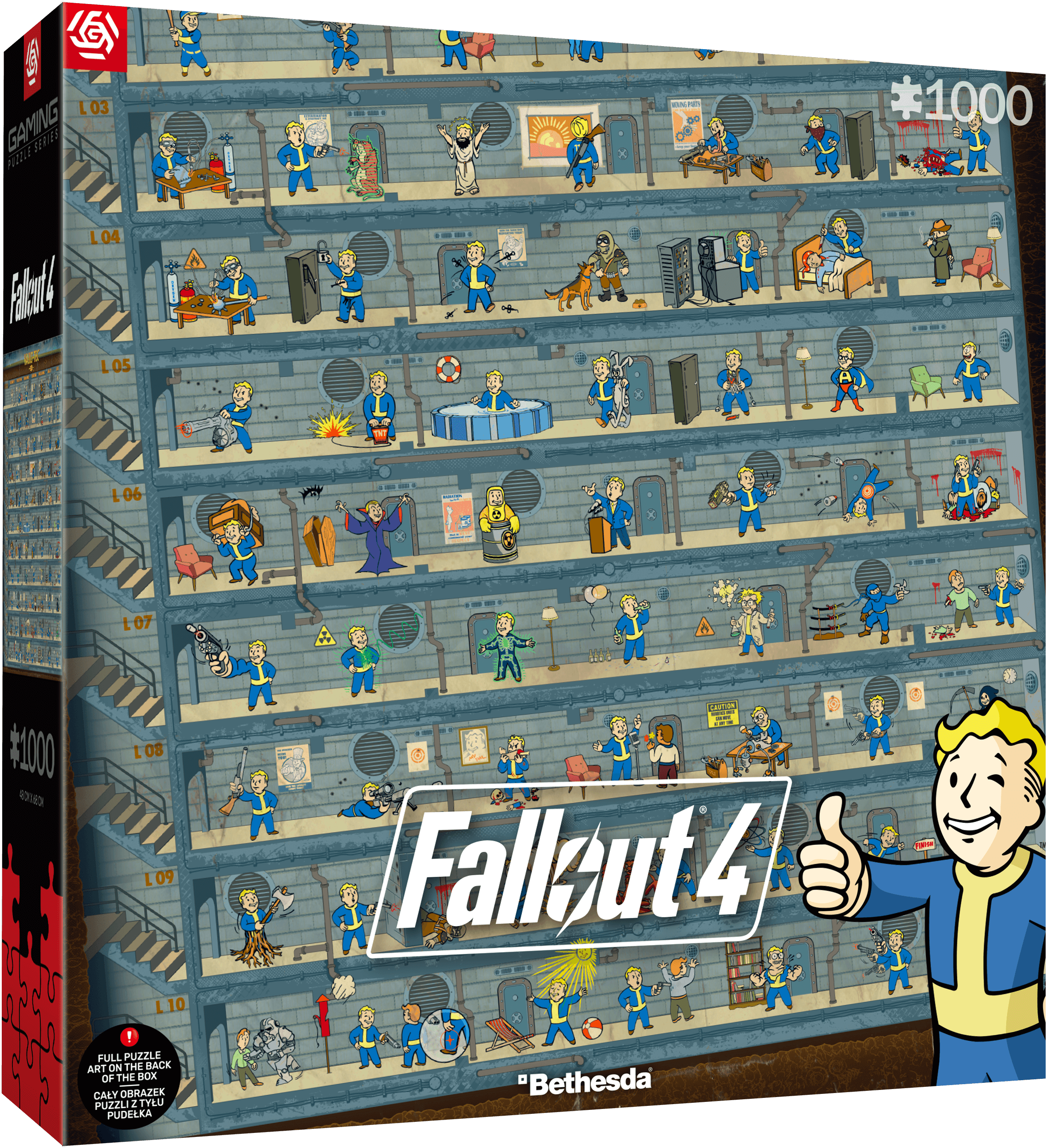 Gaming Puzzle Series: Fallout 4 - Perk Poster 1000 db-os puzzle