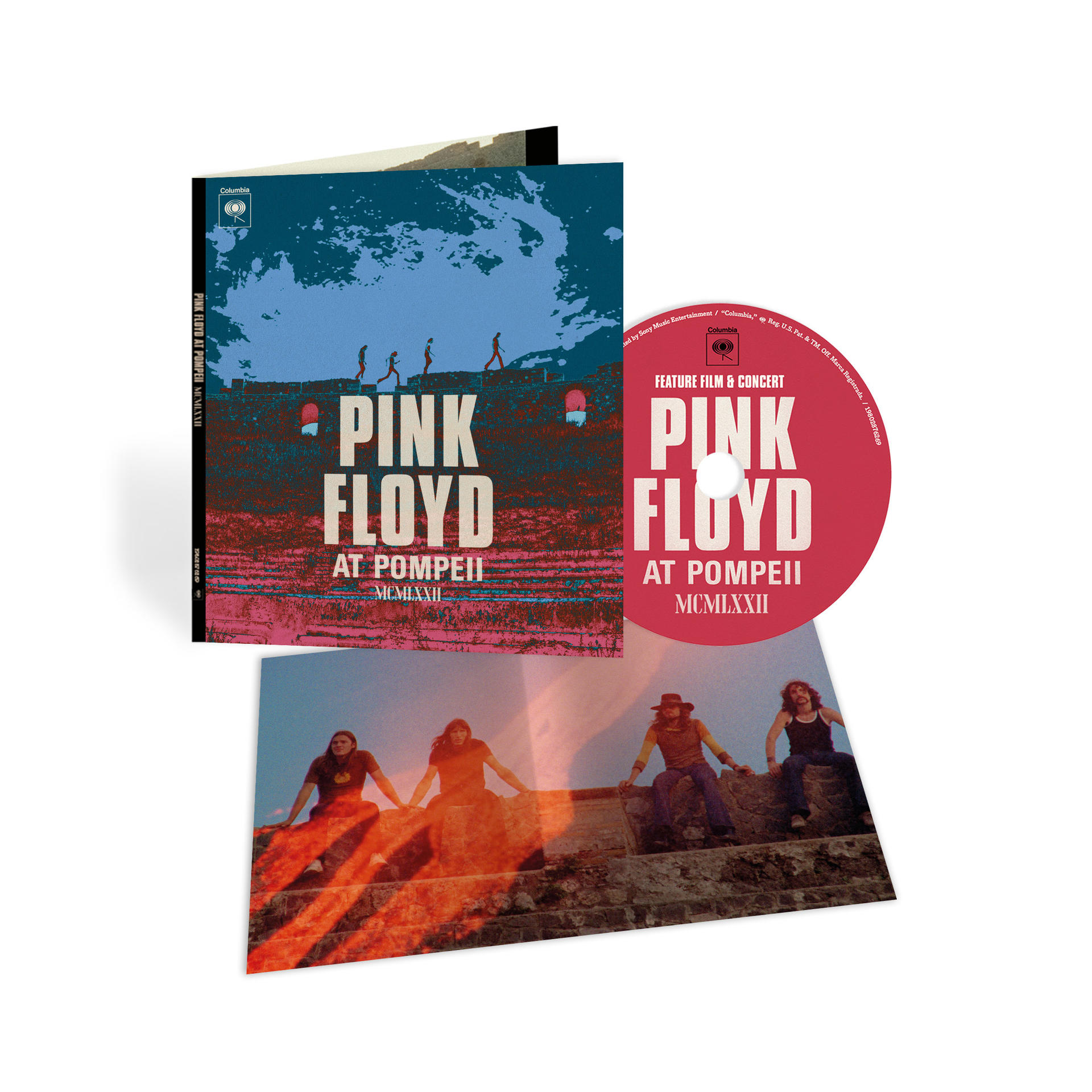 Pink Floyd Album-Set mit Cover-Art, CD und einem Foto der Band.