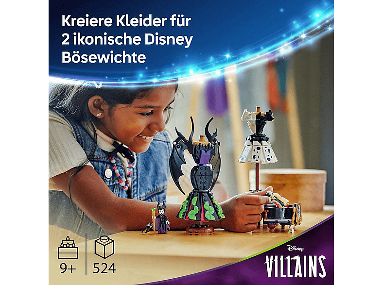 Thumbnail - LEGO Disney Classic 43262 Die Kleider von Malefiz und Cruella De Vil Bausatz, Mehrfarbig