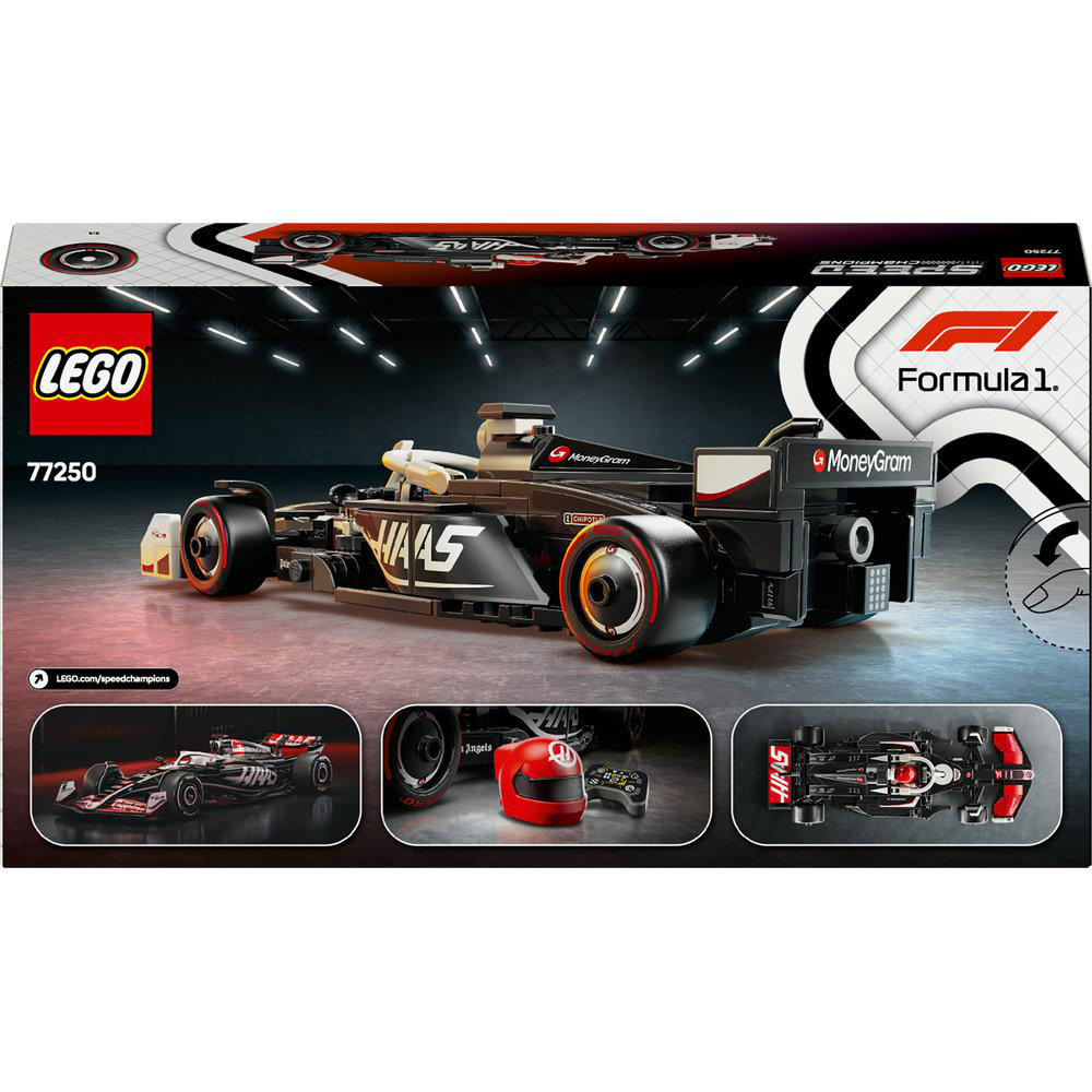 LEGO Formel 1 Rennwagen-Set-Box. Die Box zeigt ein schwarz-rotes Rennauto und das LEGO-Logo.