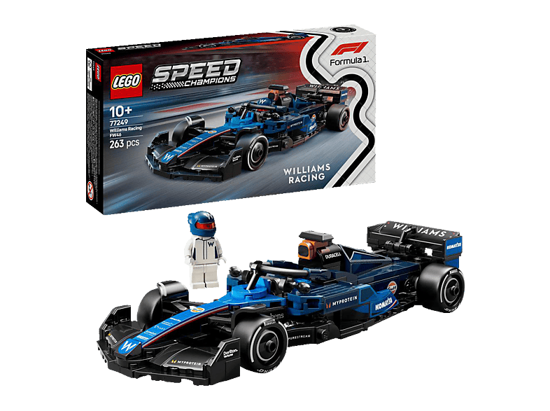 Lego Speed Champions 77249 Williams Racing FW46 F1® Rennauto Bausatz, Mehrfarbig