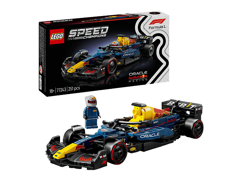 Lego Speed Champions 77243 Oracle Red Bull Racing RB20 F1® Rennauto Bausatz, Mehrfarbig