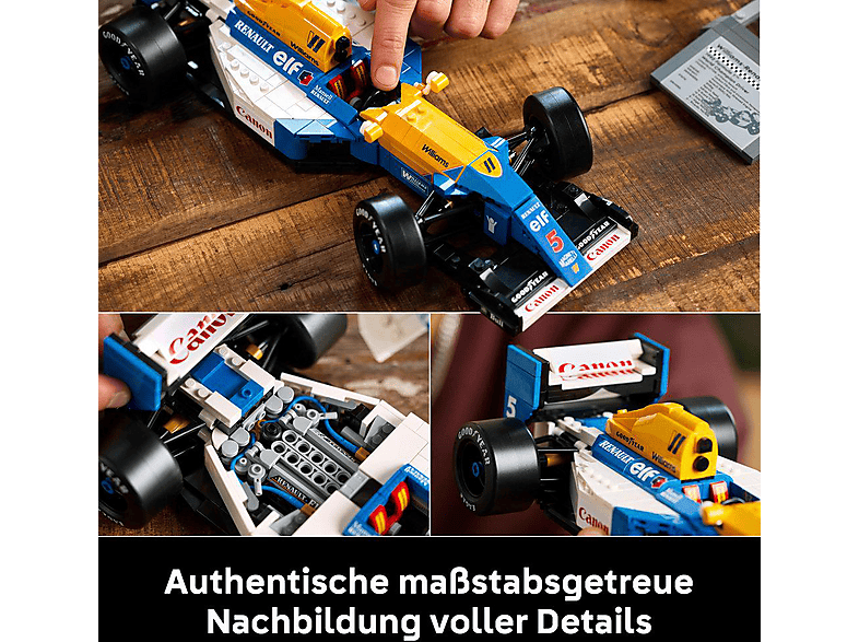Thumbnail - LEGO Icons 10353 Williams Racing FW14B mit Nigel Mansell Bausatz, Mehrfarbig
