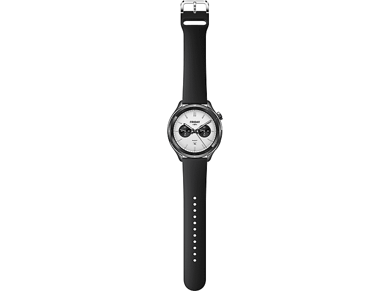 XIAOMI Watch S4 Smartwatch Aluminium mit Titanlegierung Silikon, 22 mm, Black