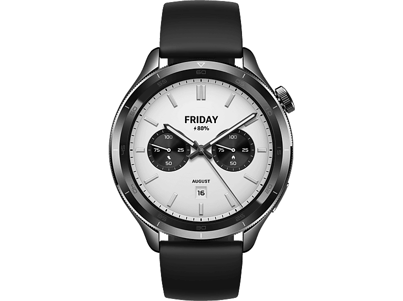 XIAOMI Watch S4 Smartwatch Aluminium mit Titanlegierung Silikon, 22 mm, Black