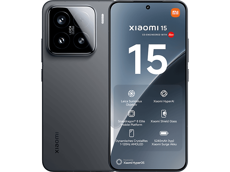 XIAOMI 15  512 GB Black Dual SIM