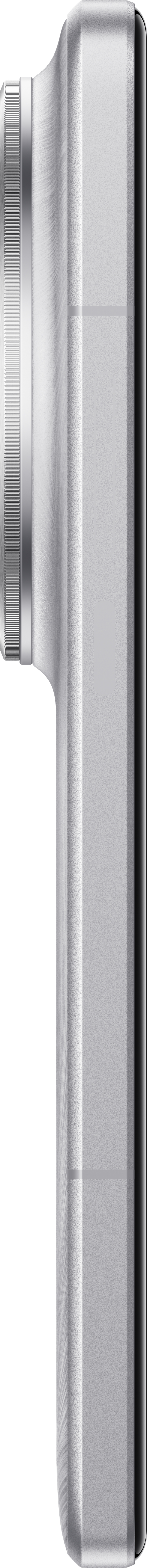 Seitenansicht eines metallgrauen Smartphones, das das Kameramodul zeigt.