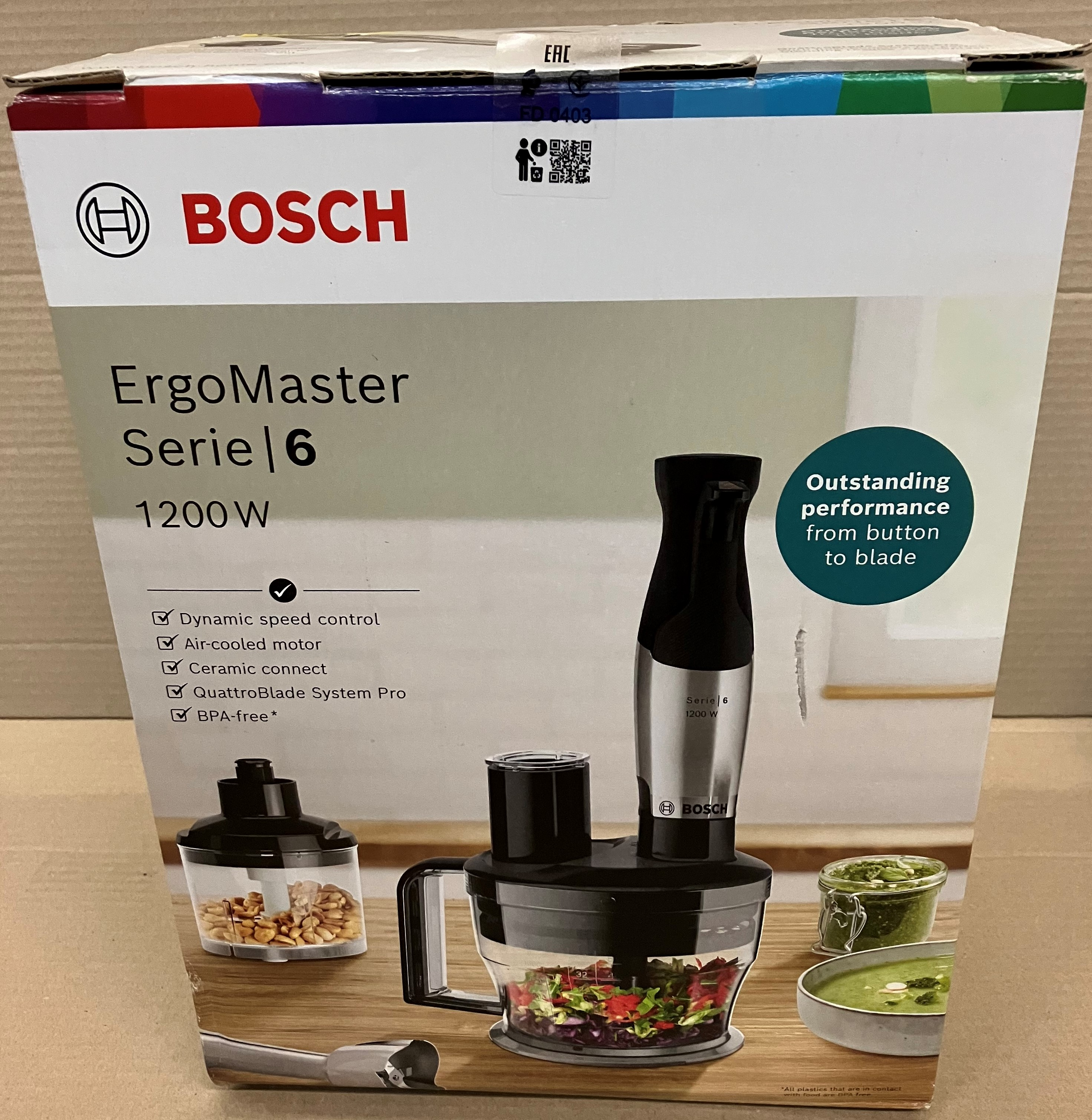 OUTLET - Blender BOSCH MSM6M871 ErgoMaster Czerwono-srebrny