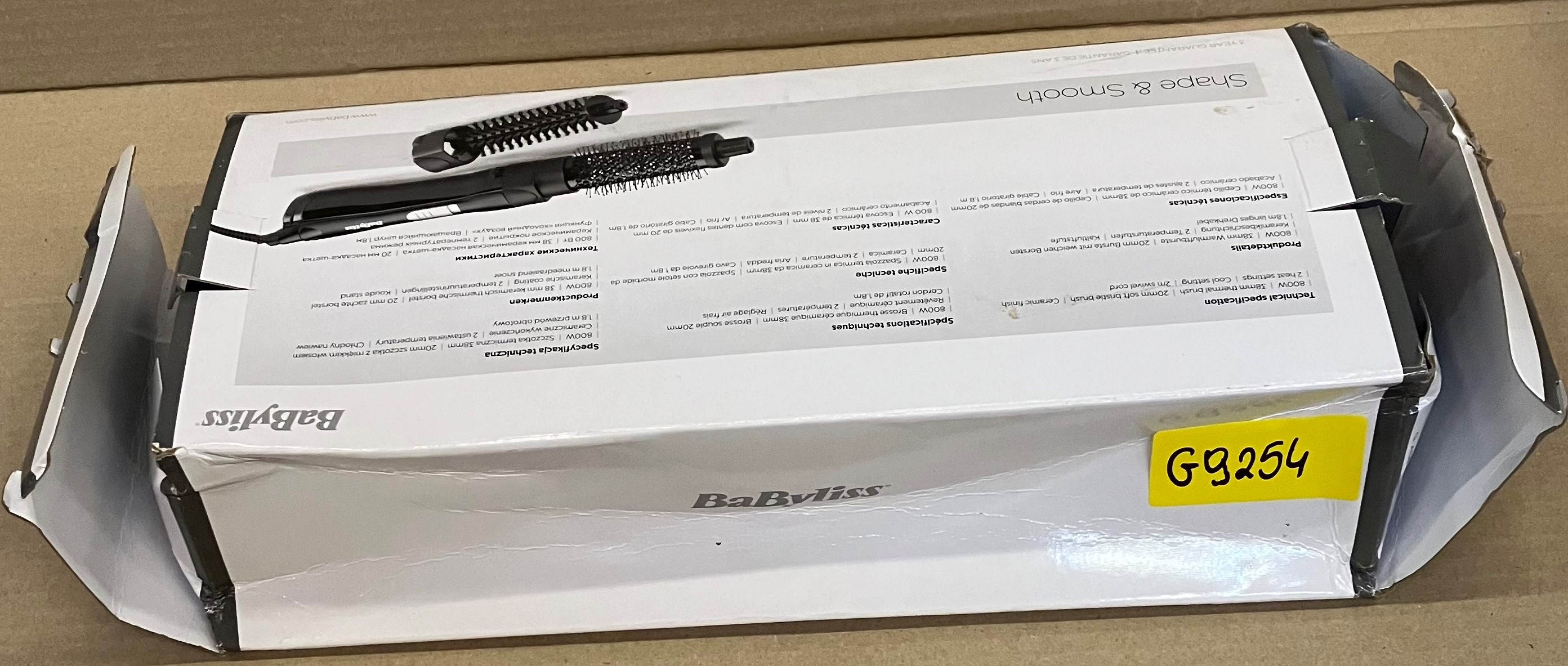 Pudełko stylizera BaByliss z akcesoriami, 800W, ceramika, 2 stopnie, kabel 2m.