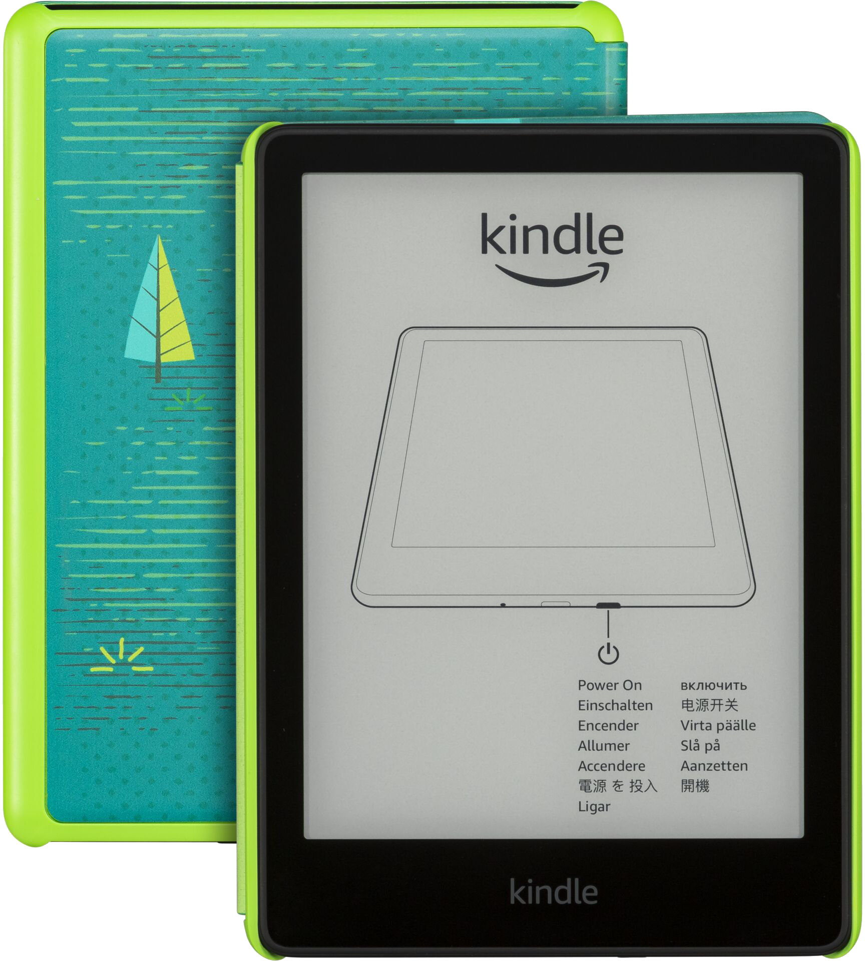 KINDLE Paperwhite 2021 Kids 6,8" 16GB Zöld e-Book olvasó (reklám mentes)