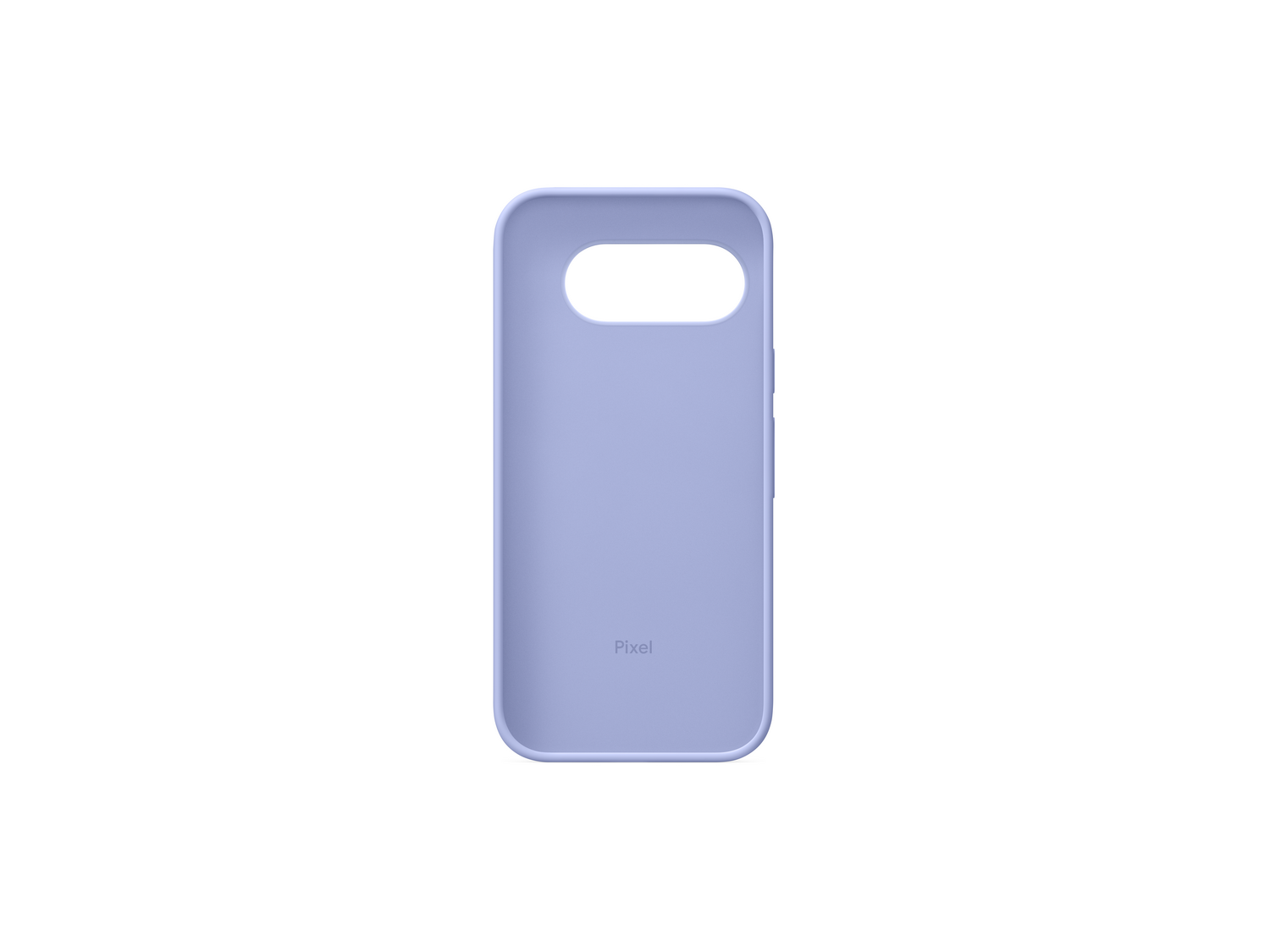 Funda para teléfono Pixel, morado claro, texto Pixel.