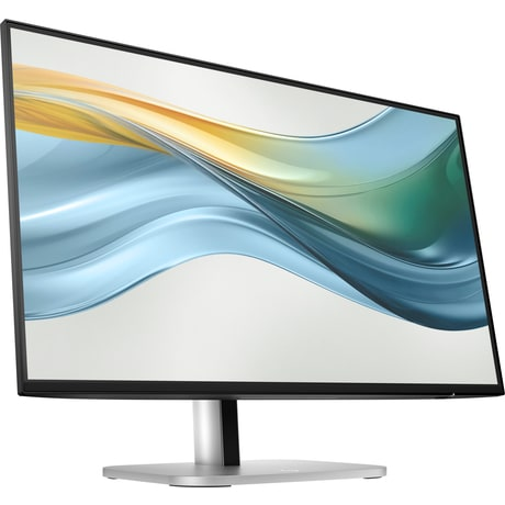 Un monitor de computadora sobre un fondo blanco, en ángulo y aislado, con diseño limpio.