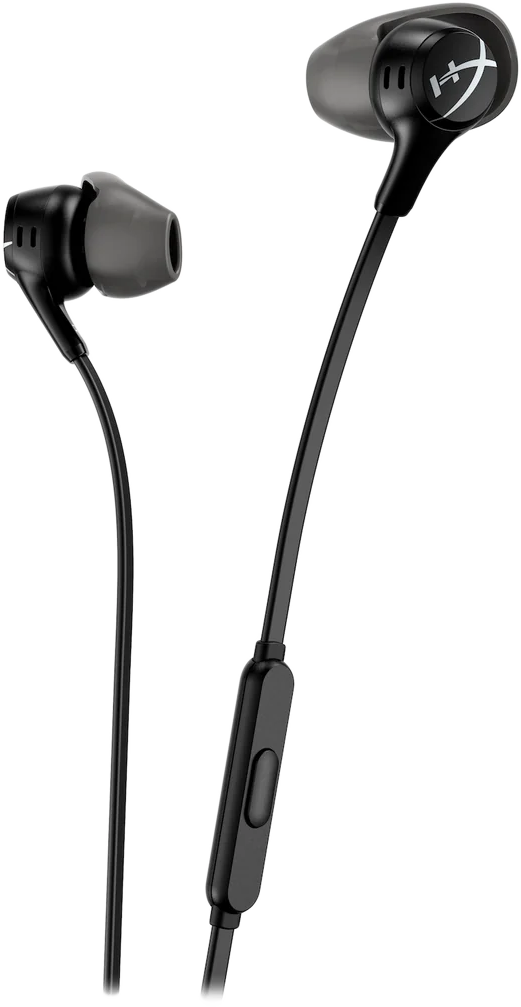 HP HyperX Cloud Earbuds II vezetékes fülhallgató mikrofonnal, 3,5mm jack, fekete (70N24AA)