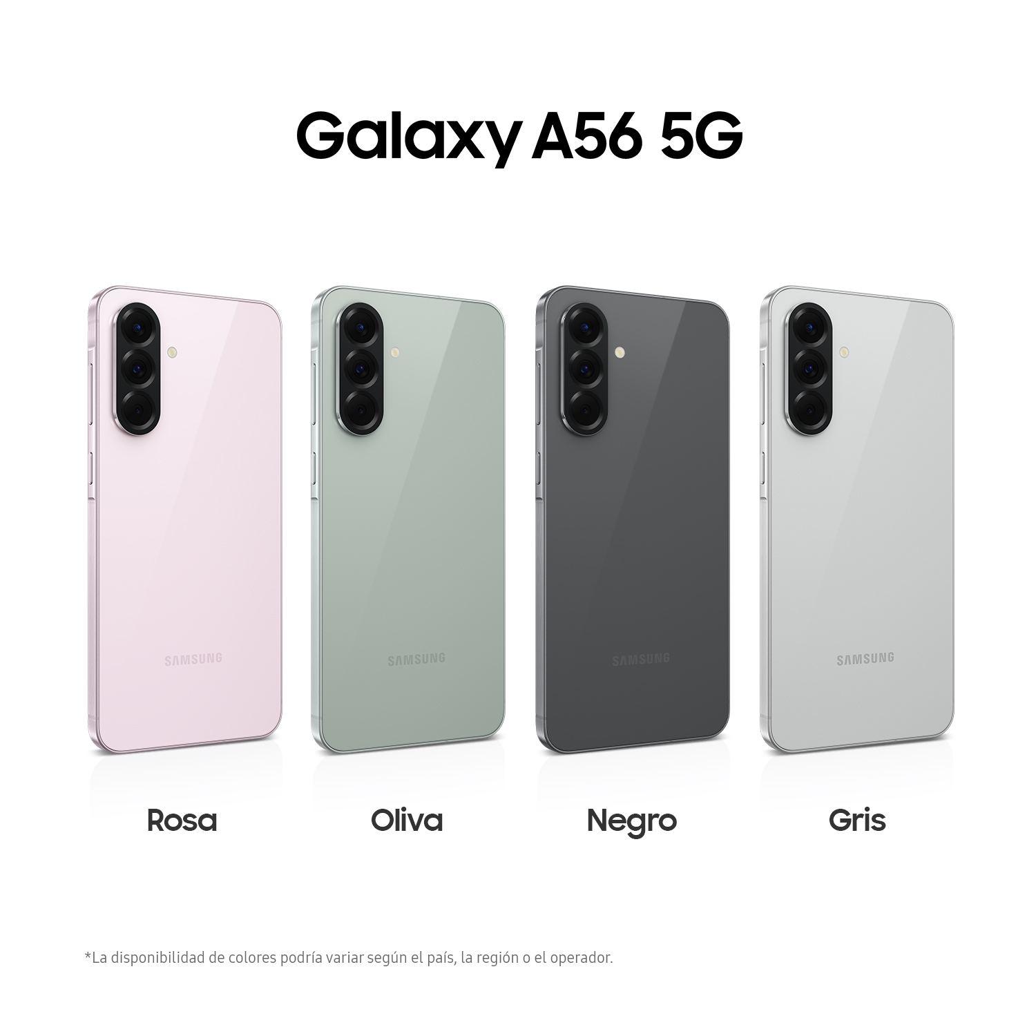 Móvil Samsung Galaxy A56 5G, Negro, 256 GB, GB RAM, FHD+