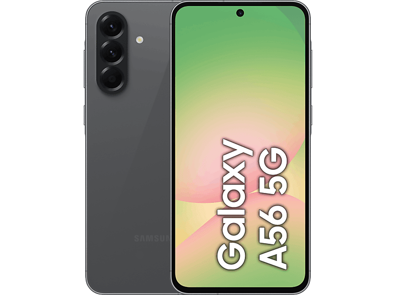 Samsung Galaxy A56 5G, Negro, 128 GB, 8 GB RAM, 6.7 FHD+ Super AMOLED, Exynos 1580, 5000 mAh, Android 15