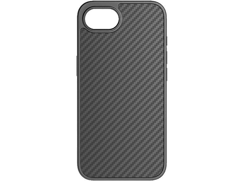BLACK ROCK Robust Carbon, Backcover, Apple, iPhone 16e, Schwarz Thermoplastisches Polyurethan (TPU)