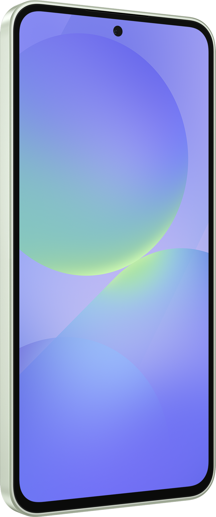 Smartphone noir avec un design coloré sur l'écran.