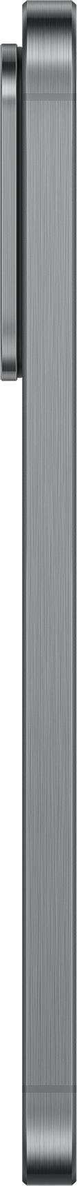 Vue verticale d'un bord de téléphone gris, à texture métallique.