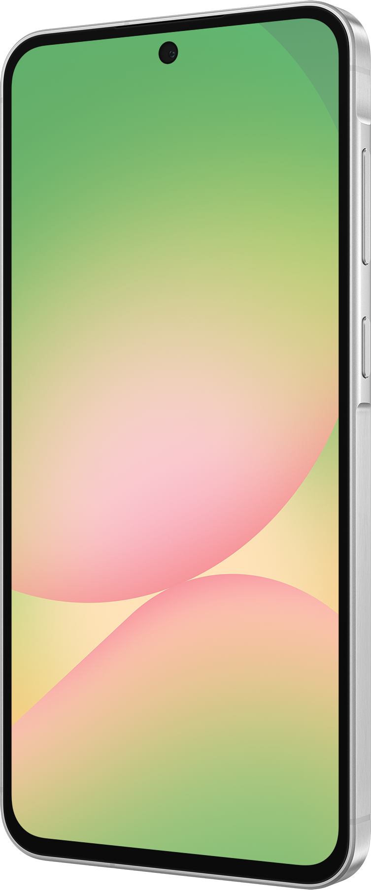 Smartphone con uno sfondo colorato sullo schermo.