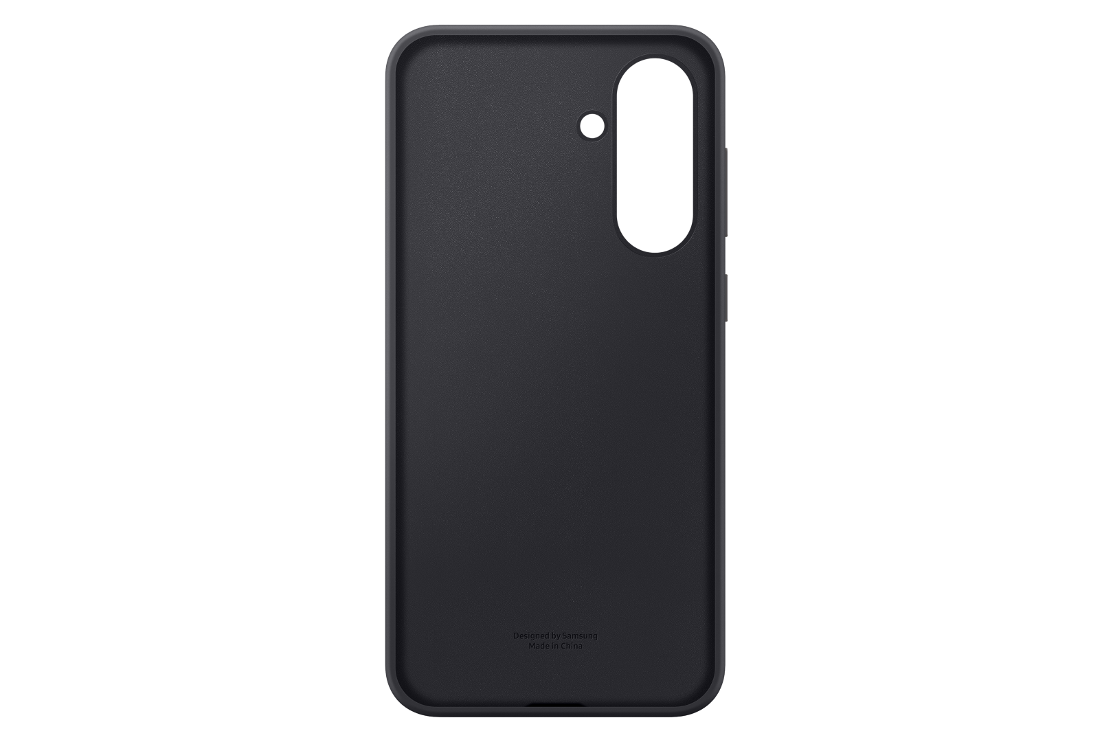 Czarny futerał na telefon w białym pudełku z logo Samsunga.