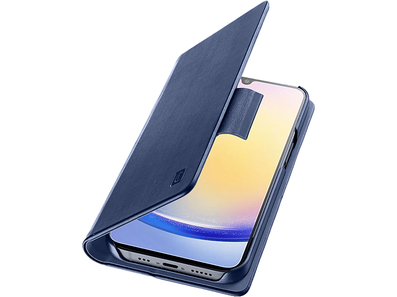 Funda móvil - CellularLine BOOK AGENDA, Para Samsung Galaxy A26, Imitación piel, Azul
