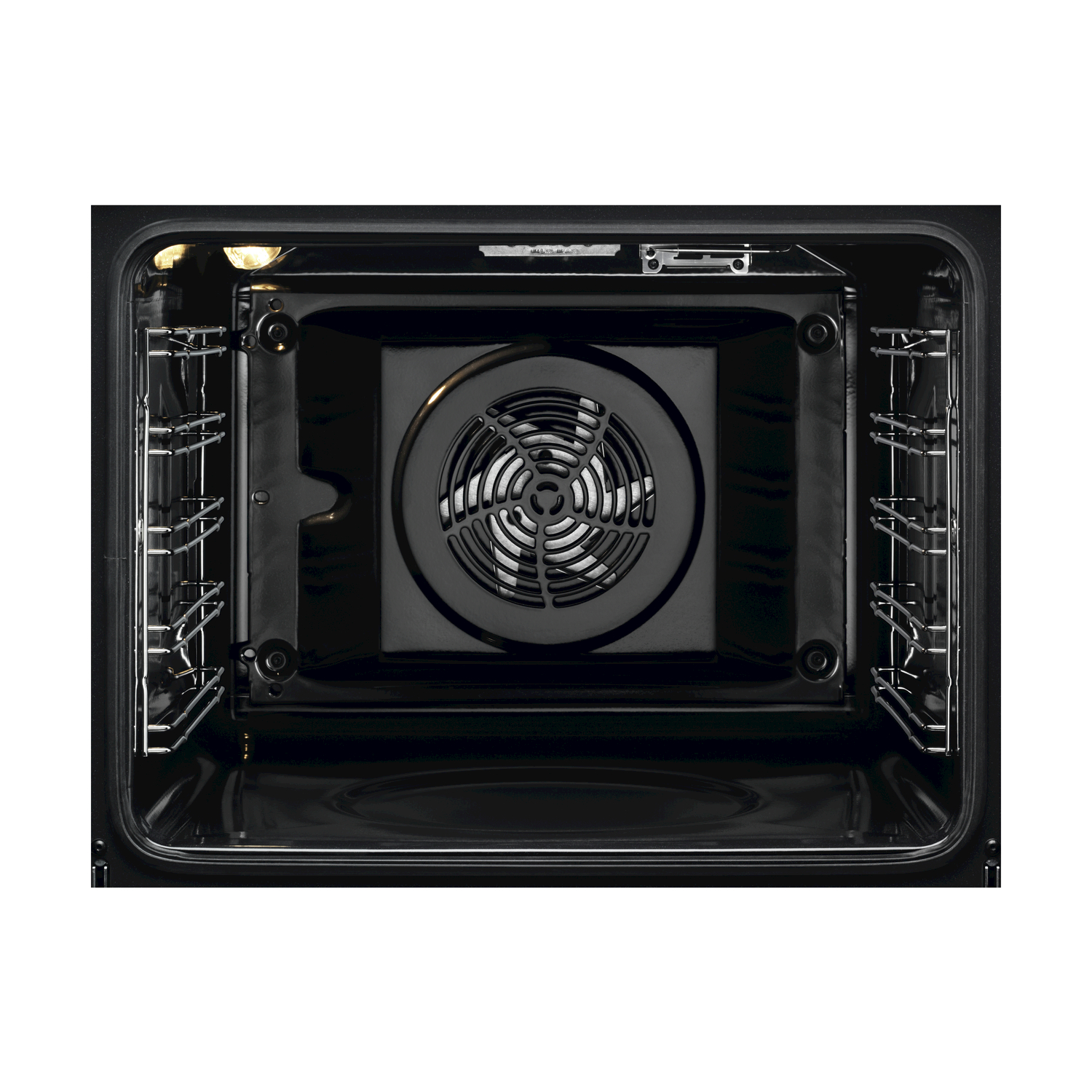 Interno di un forno con ventola.