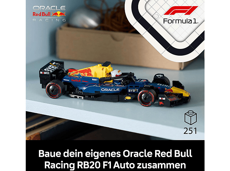 Thumbnail - LEGO Speed Champions 77243 Oracle Red Bull Racing RB20 F1® Rennauto Bausatz, Mehrfarbig
