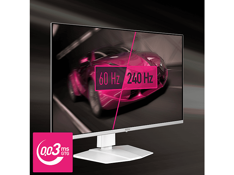 MSI MPG 321URXWDE QD-OLED 31,5 Zoll Gaming Monitor, UHD 4K, 0,03 ms Reaktionszeit, 250 cd/m², 240 Hz, Weiß — Foto 4 von 5