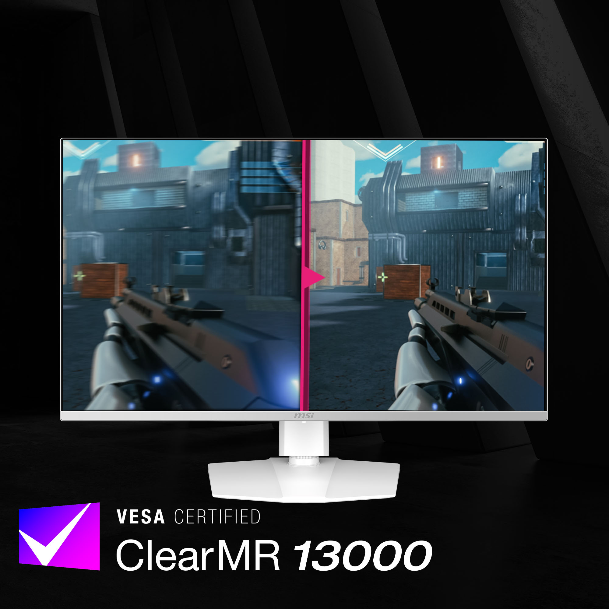 Ein Computermonitor, der eine Videospielszenen anzeigt.
