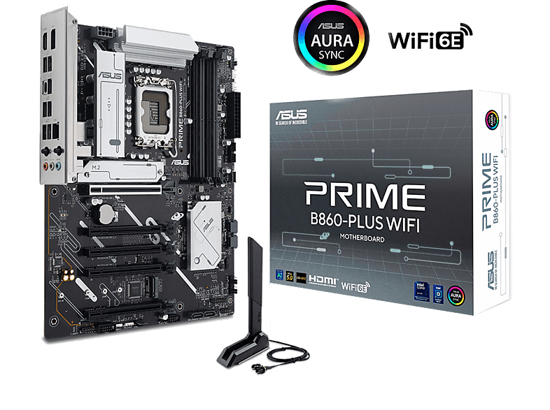 ASUS Prime B860-Plus WiFi Intel B860 LGA1851 DDR5 8200 DP HDMI 2X M2 USB3.2 GEN 2X2 WiFIi 6E Anakart