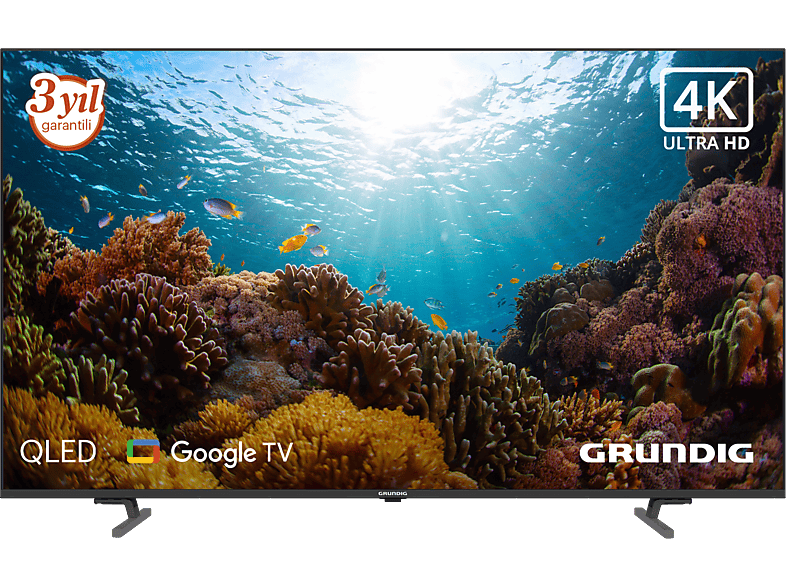 GRUNDIG 43GJQ 9200 A 43 inç 109 Ekran Uydu Alıcılı Google Smart Dolby Atmos 4K UltraHD QLED TV