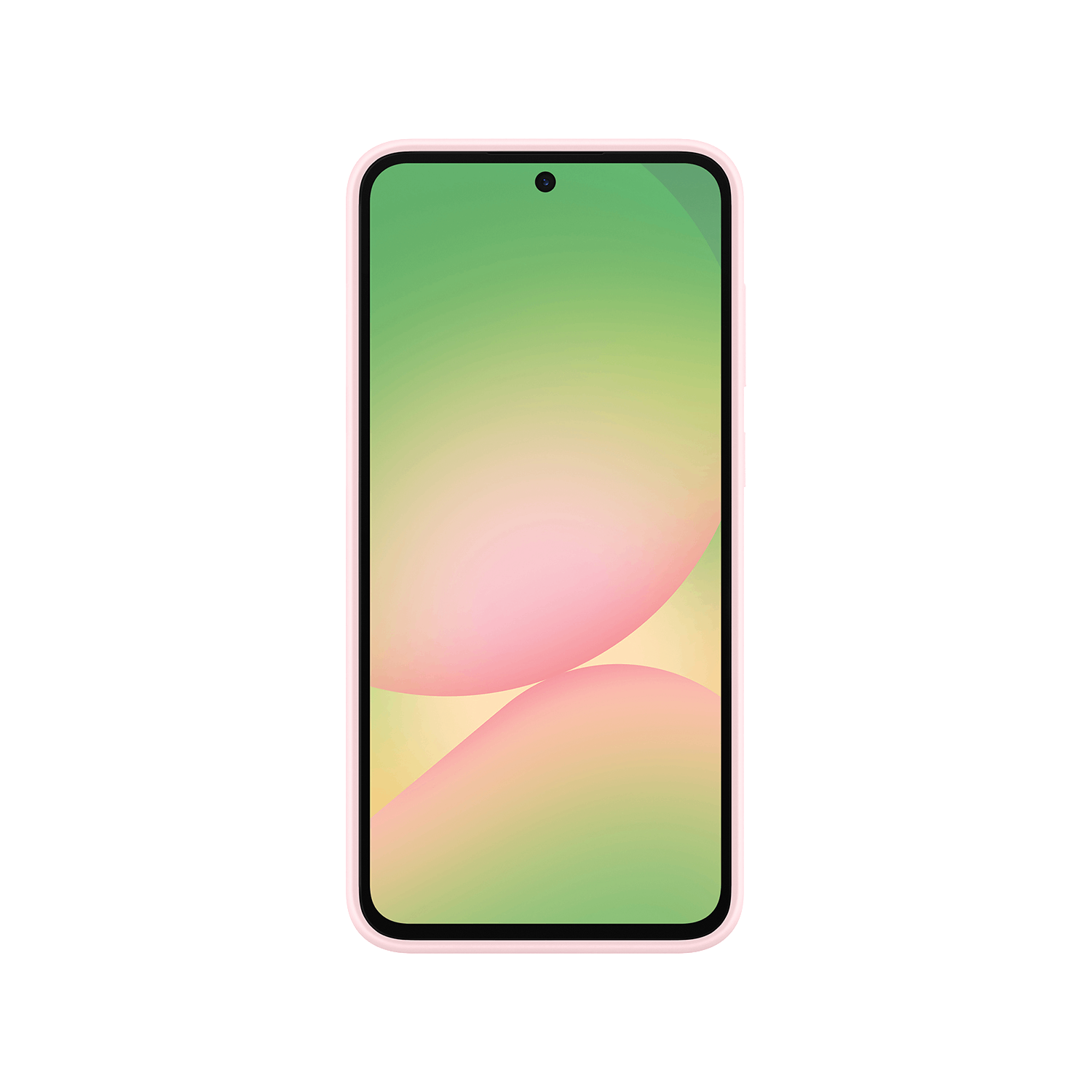 Smartphone. Borde rosa y degradado verde y rosa.