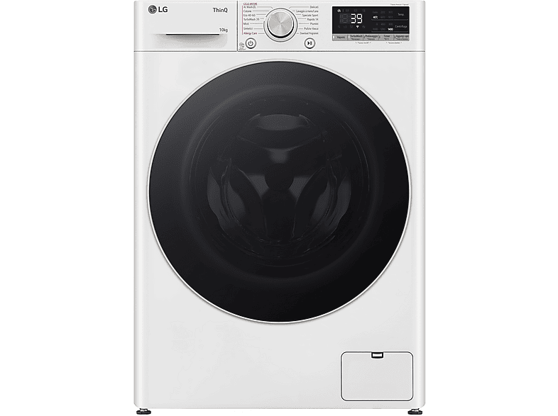 LG AI DD F4R7010Tswg Lavatrice, Caricamento frontale, 10 kg, 56,5 cm, Classe A