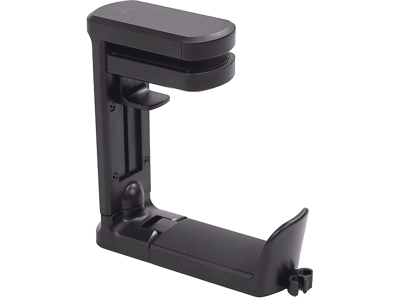 ISY IGS-7001 Headset Halterung, Schwarz (für Tischplatten von 10 mm bis 40 mm); Headsethalter