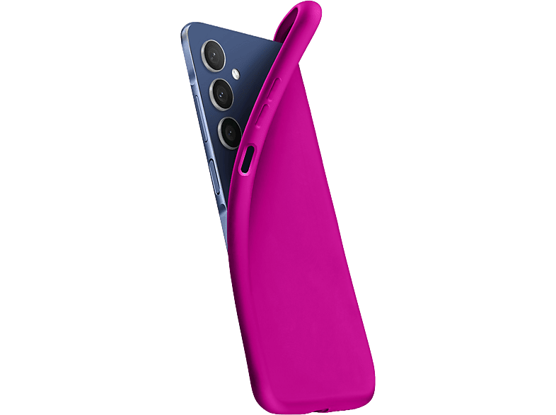 Funda móvil - CellularLine CHROMA, Para Samsung Galaxy A26, Con microfibra interior protectora, Rosa
