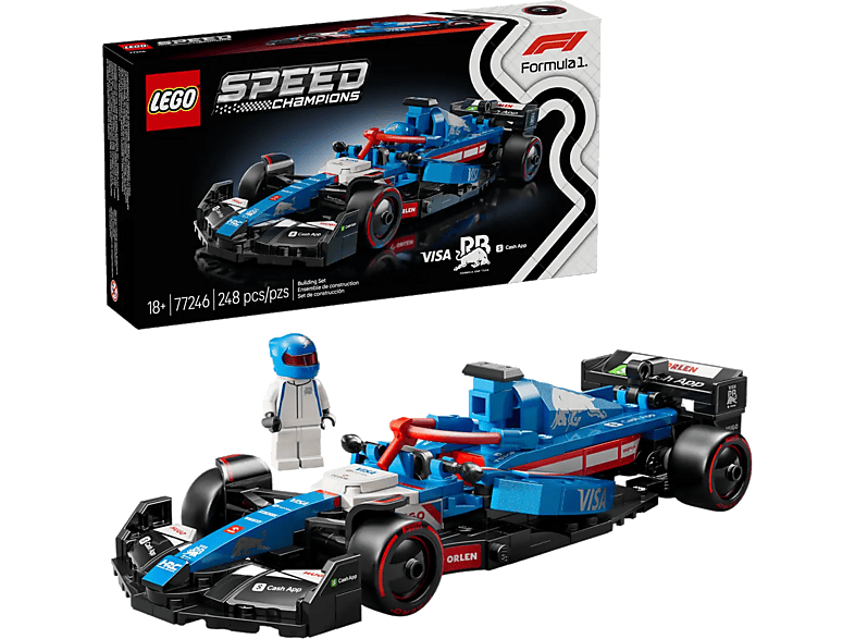 Klocki LEGO Speed Champions Bolid F1 Visa Cash App RB VCARB 01 (77246) Wielokolorowy