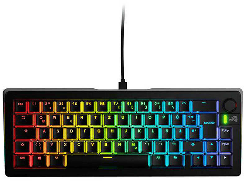 GLORIOUS GAMING GMMK 3 65 % Custom, Gaming Tastatur, kabelgebunden, Schwarz