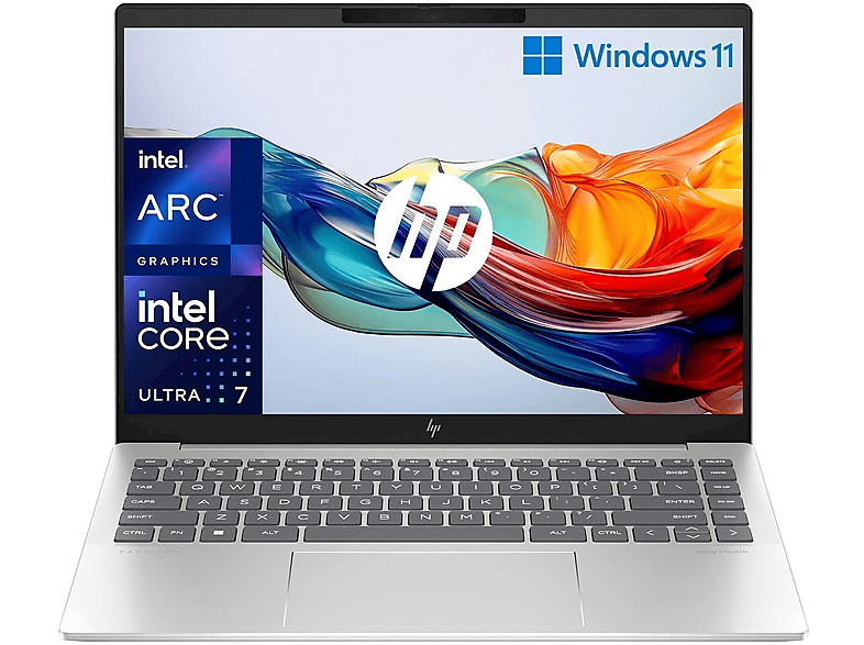 HP Pavilion Plus 14-Ew1008Nl, 14", processore Intel Core Ultra 7 155H (Evo), 32 GB, 1000 GB Ssd, Silver Notebook