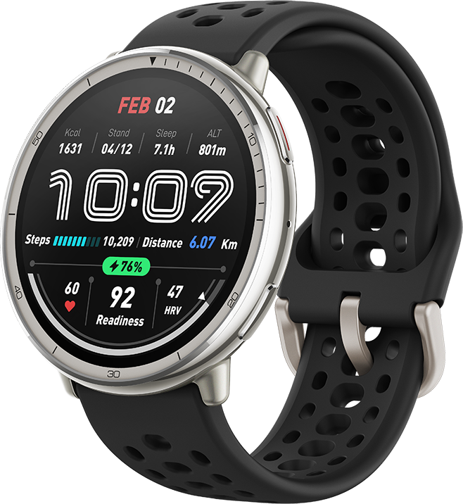 AMAZFIT Active Smartwatch, Silikonarmband, Schwarz online kaufen