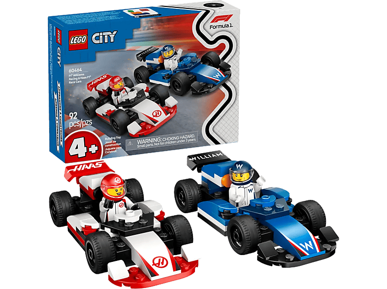 Klocki LEGO City F1 Pit stop i mechanicy z bolidem Ferrari (60443) Wielokolorowy