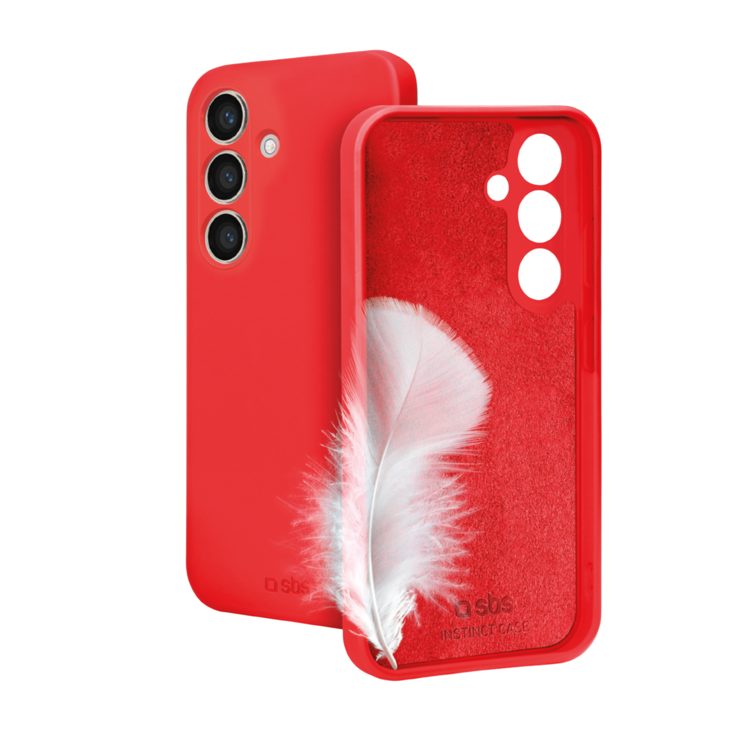 SBS MOBILE Instinct Telefoonhoesje voor Samsung Galaxy A36 Rood afbeelding