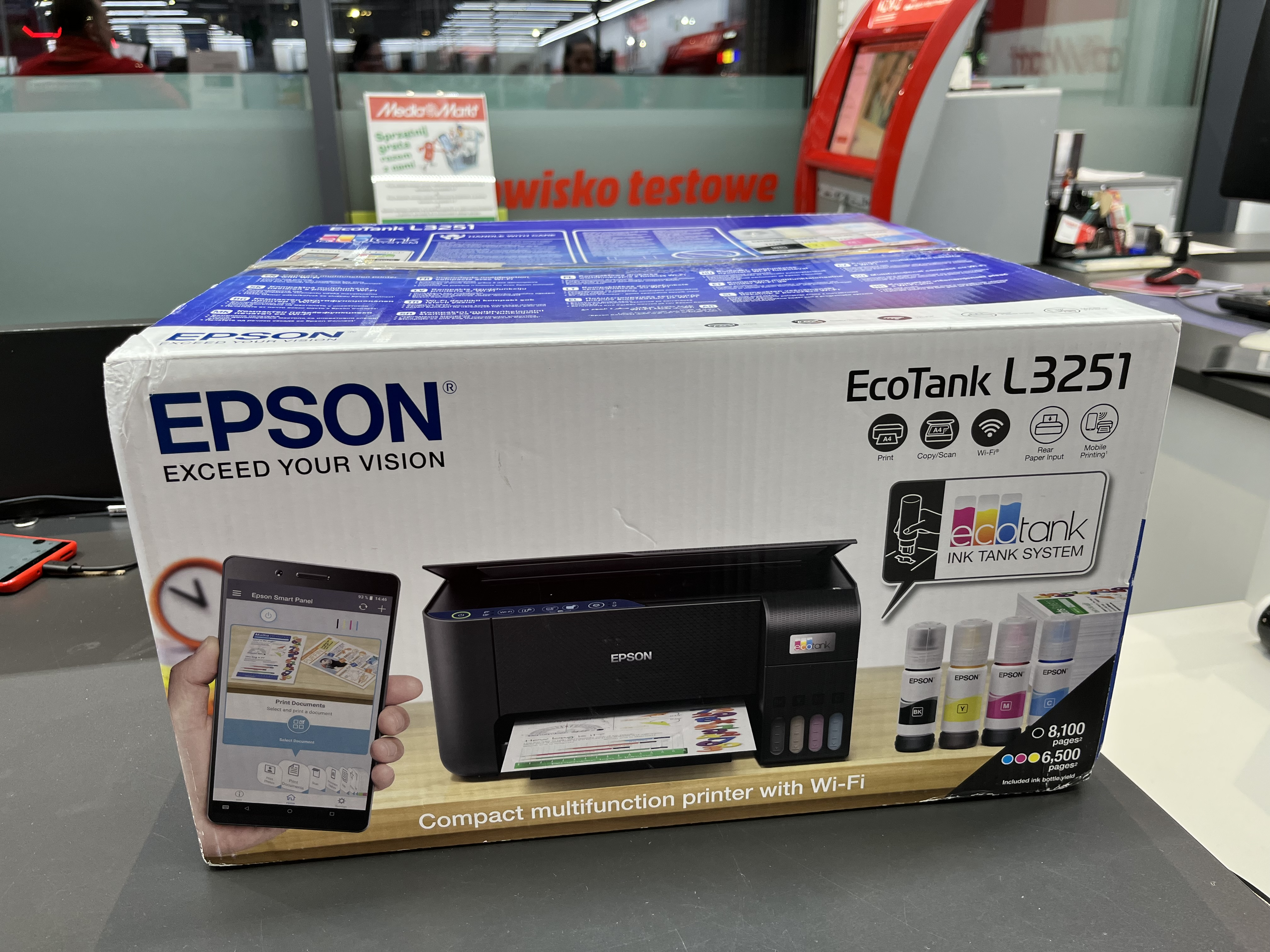 OUTLET - Urządzenie wielofunkcyjne EPSON EcoTank L3251 Czarny