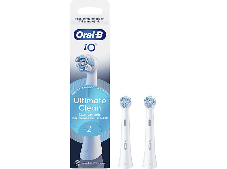 ORAL B IO Clean 2'li Diş Fırçası Yedek Başlık Beyaz