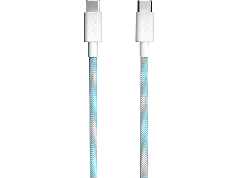 Kabel USB typ C ISY IUC-1060-CR Niebieski, Zielony – zdjęcie 3