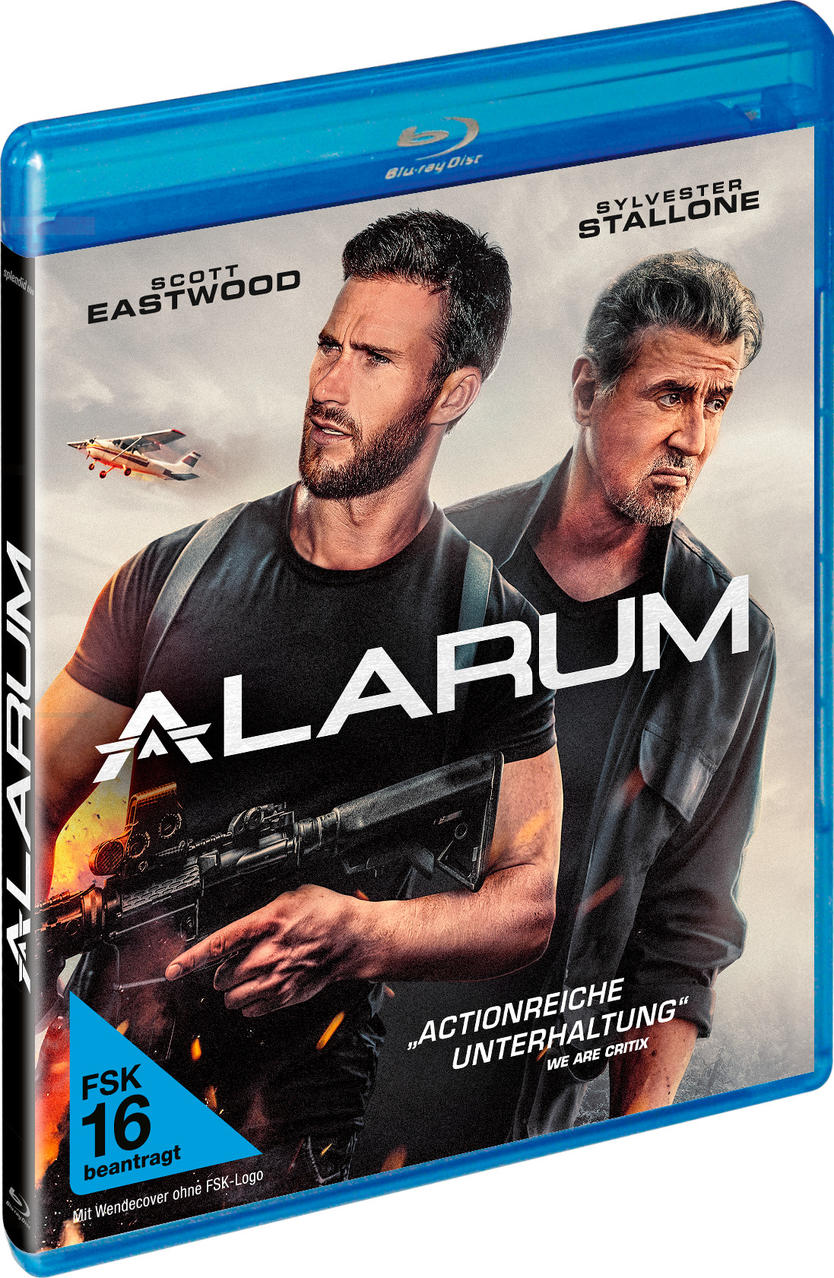 Filmcover: Scott Eastwood und Sylvester Stallone mit einer Waffe.
