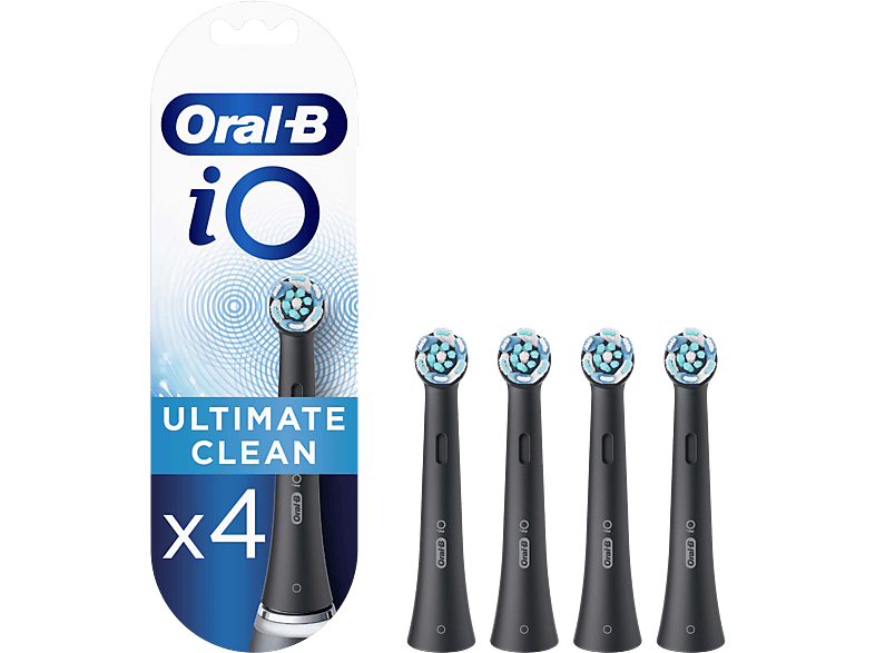 Oral b IO Ultimate Clean 4'lü Diş Fırçası Yedek Başlık Siyah