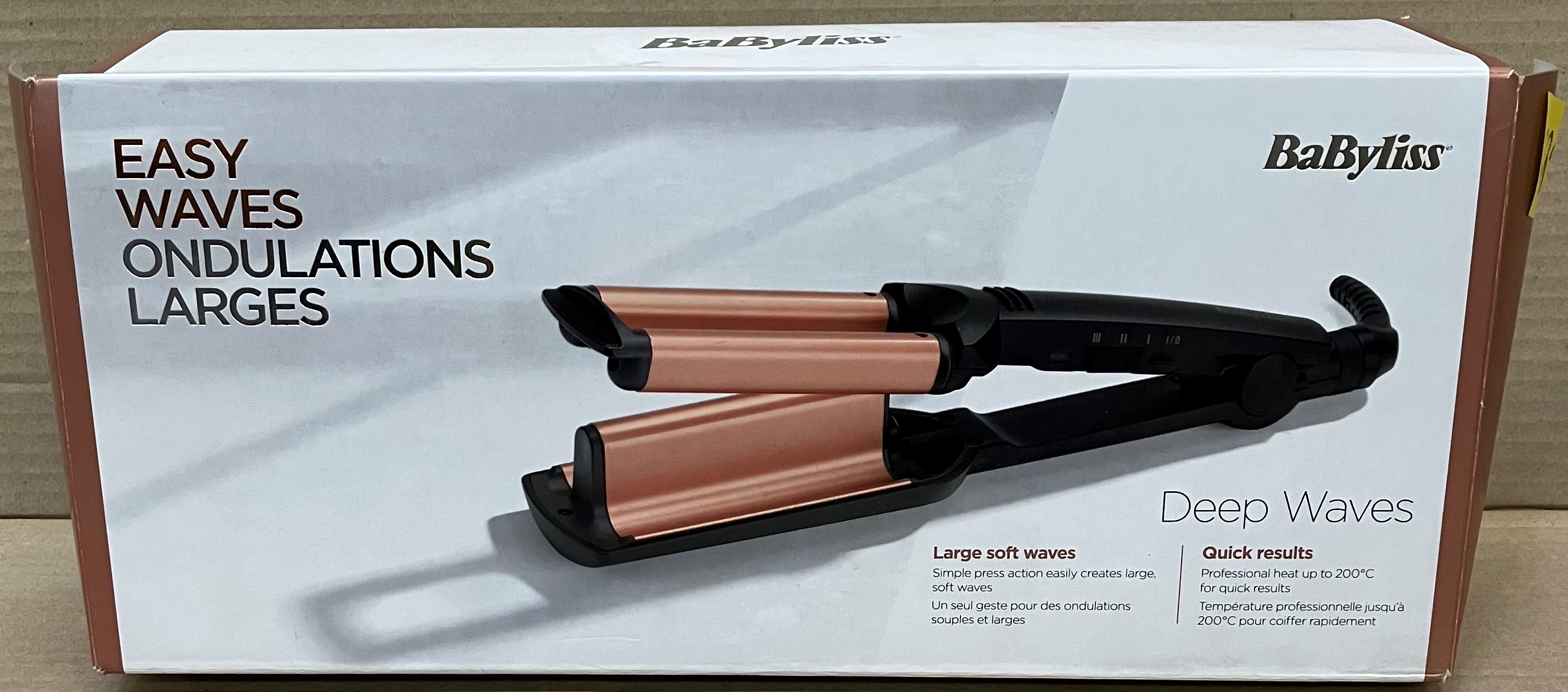 OUTLET -  Falownica do włosów BABYLISS W2447E Deep Waves Czarno-złoty