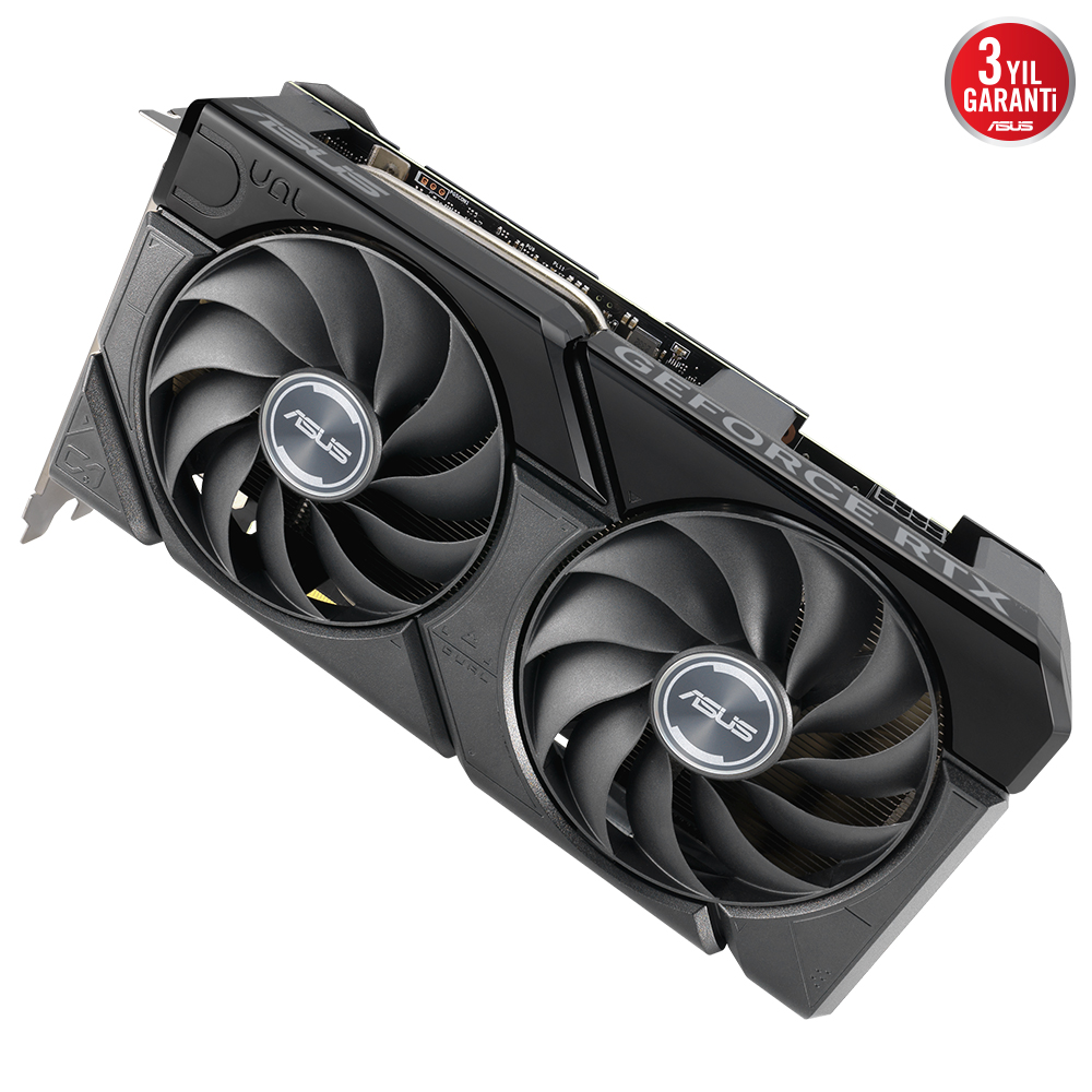 ASUS Dual RTX4060TI O8G EVO 8GB GDDR6 128bit OC 2595MHz Ekran