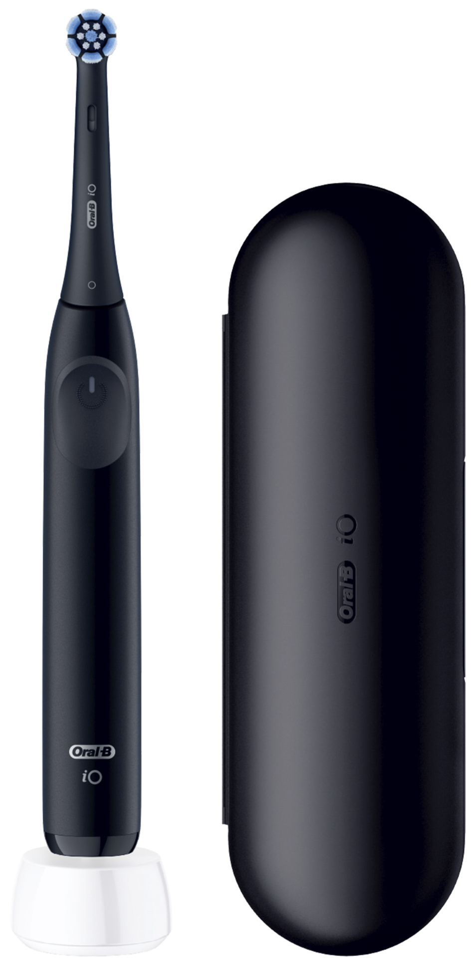 ORAL-B iO2 Elektromos Fogkefe, Éjfekete, 1 db Fogkefefej, Utazótok